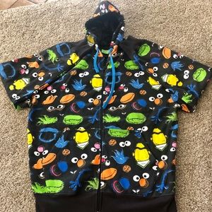 Sesame Street Mens Size 3XL Hoody Sweater